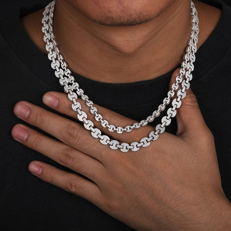 NASZYJNIK PIG NOSE 925 – MOISSANIT VVS1 – ICED OUT Stella Mer