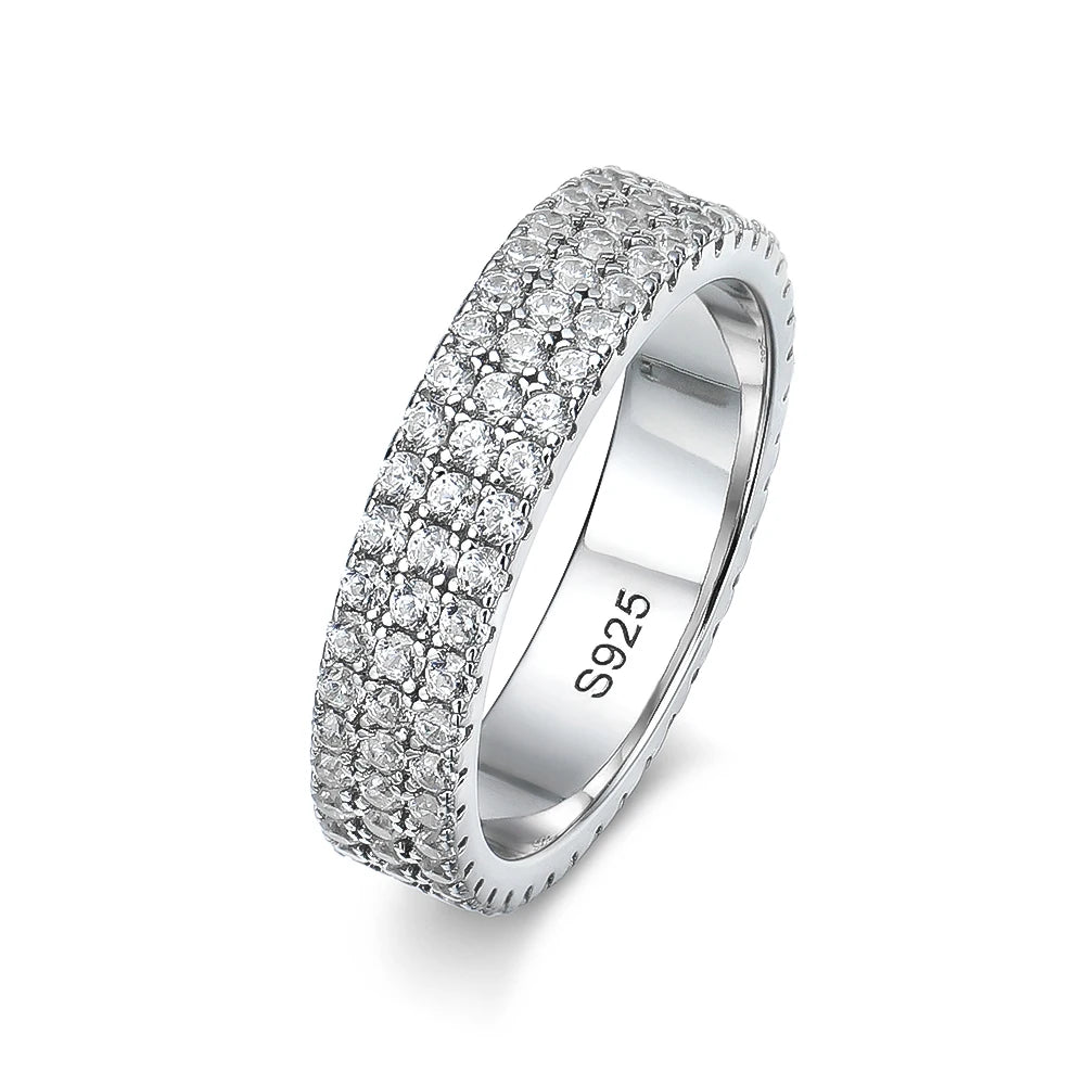 ETERNITY BAND „GRAND GLOW” MOISSANIT D VVS1 Stella Mer