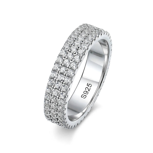 ETERNITY BAND „GRAND GLOW” MOISSANIT D VVS1 Stella Mer