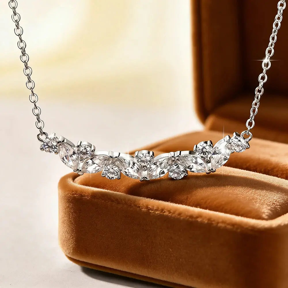 Naszyjnik Stella Constellation – Kaskada Kryształów o Szlifie Marquise 14K Stella Mer